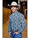 Cinch Men's Modern Fit Paisley Print Long Sleeve Button Down Shirt - Mtw1343048