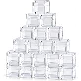 PFCKE 0.39" 10mm Element Cubes Clear Case for Acrylic Box Tray Periodic Table Bracket for Elements Collections Displays (20pcs)