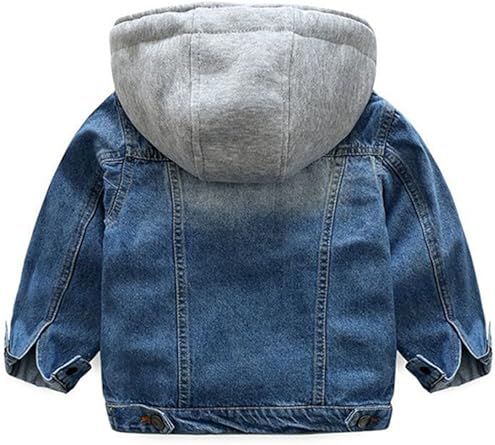 baby boy denim jacket with fur