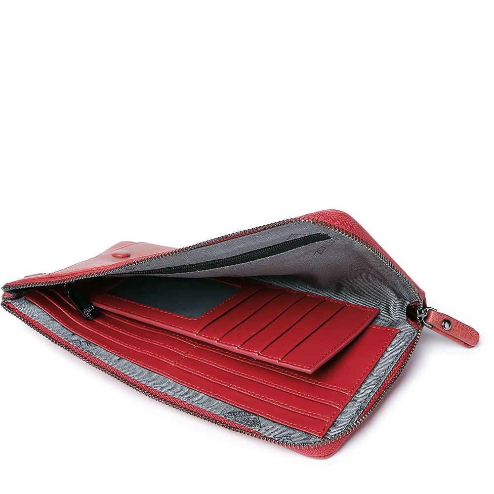 ZOOLER GLOBAL Genuine Leather Wallets Purses Card Case RFID Blocking Vintage Bifold Wallet