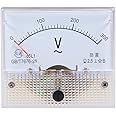 uxcell AC 0-300V Analog Panel Voltage Gauge Volt Meter 85L1 2.5% Error Margin
