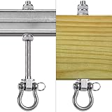 SELEWARE Antirust 304 Stainless Swing Hammock Bolts Set of 6 9.25 in view 4
