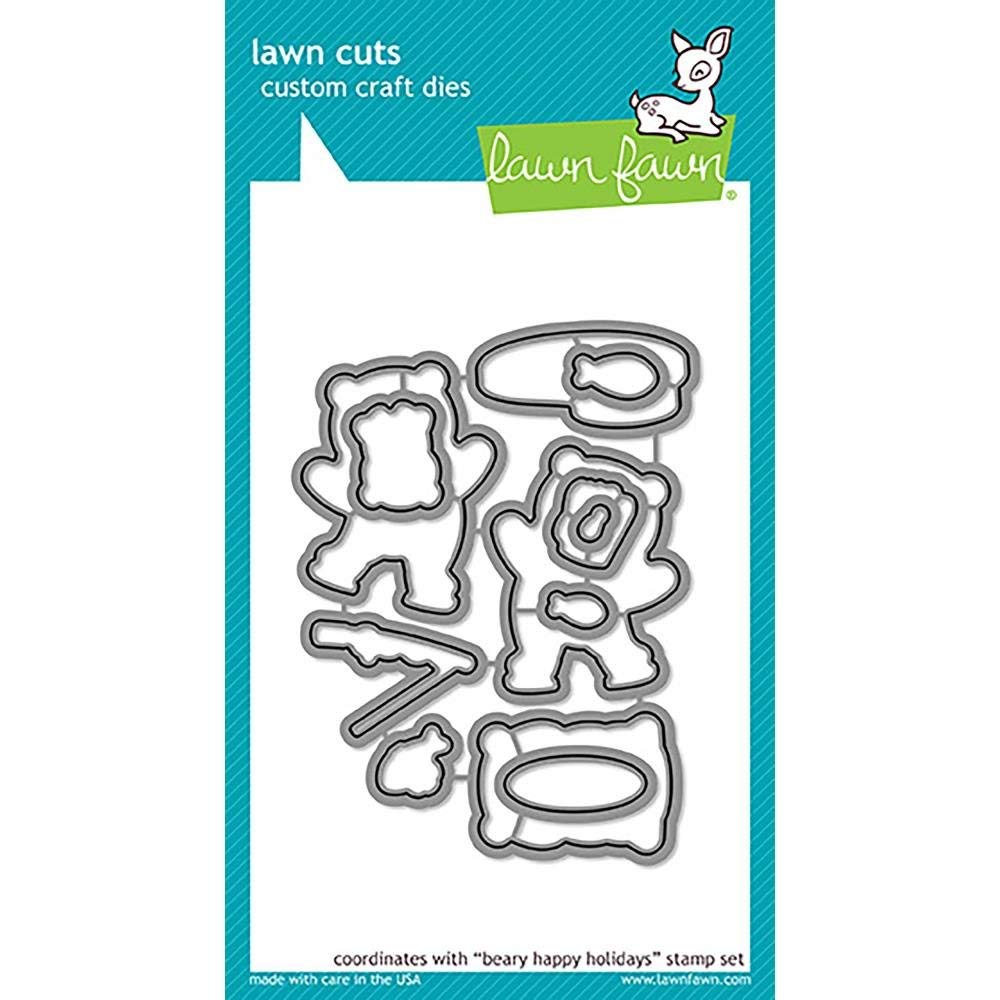 Lawn Fawn Beary Happy Holidays Dies (LF1471)