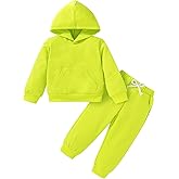 Happy Town Baby Fall Outfits for Girl Boy Long Sleeve Hoodie Top and Long Sweatpants Set Toddler Sweatsuit
