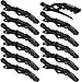 Xtava Styling Hair Clips for Women - 12 pcs Professional Plastic Hair Sectioning Clips - Durable Alligator Hair Clip with Nonslip Grip and Wide Teeth for Easy Styling of Thick and Thin Hair primary