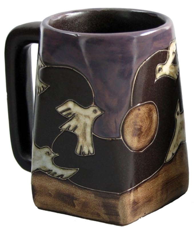 Mara Stoneware Mug Doves 12 oz. Coffee Cups & Mugs