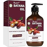 Dr. Sebi Batana Oil Shampoo for Hair Growth, 10.1 Oz Natural Hair Loss Shampoo for Thinning & Repairs Damaged Hair for All Hair Types Daily Hair Care Growth Enhancing Formula (Pack of 1)