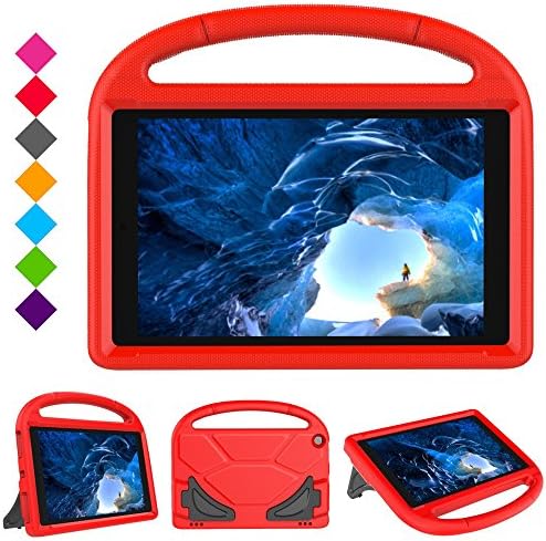 YRD TECH Compatible Amazon Kindle Fire HD 10 2015/2017 Children Kids Case Safe EVA Foam Cover Skin (red)