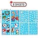 238 PCS Christmas Snowflake Window Clings Decorations, Xmas Window Stickers Decal 8 Sheets