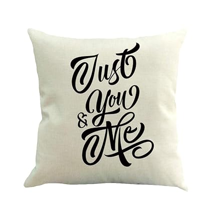Amazon Com Happy Valentine Throw Pillow Case Soft Cotton Linen