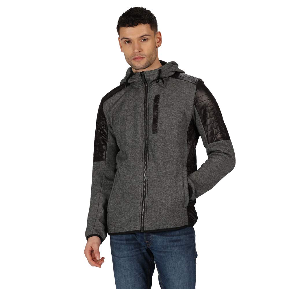 Regatta Men's Wilkin Fleece Jacket, Black, XL - Chest 43-44 Inches (109-112 cm)