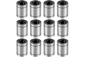 HiPicco Linear Ball Bearings, LM20UU 20mm Linear Motion Bushing Double Side Rubber Sealed Rod Liner Shaft Parts for CNC Machi