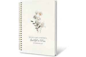 Bible Journal for Women – Prayer Journal for Woman & Bible Notebook with Lined Pages, Christian Journal for Women for Bible N