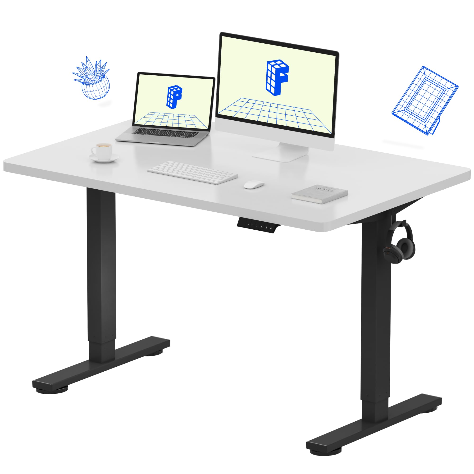 FLEXISPOT EN1 Whole-Piece Standing Desk - 48 x 30