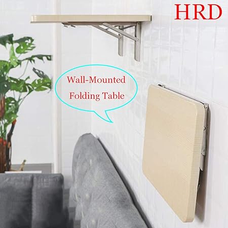 Hrd Kleiner Wand Klapptisch Klappbarer Kuchenstander Wohn Schlafzimmertisch Mit Integriertem Regal Maximale Tragkraft 70kg Amazon De Kuche Haushalt