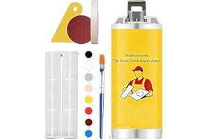 Porcelain Repair Kit – Waterproof Quick-Drying Tile Paste, Ceramic Tile Repair Kit with Color-Matching, Glaze-Free Paste for 