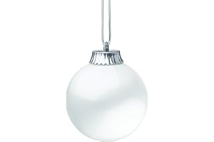 Xodus Innovations WP500 Battery Powered Hanging Decorative Outdoor LED Pulsing 5" Globe Light, White-Single, 1 Count (Pack of 1)