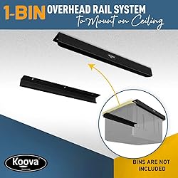 Koova Overhead Bin Rack for One Bin | Overhead