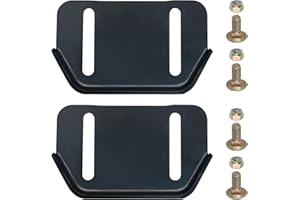 KOOTANS 1pair 784-5580 Snow Thrower Slide Plate Shoes Heavy Duty Metal Snow Blower Slide Skids Replace for MTD 784-5580-0637 Cub Cadet Yardman Troy Bilt Craftsman, for Stens 780-420 (Black)