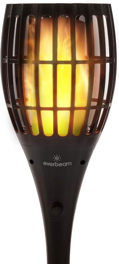 Everbeam P1 Solar Torch Light 96 LED Outdoor Flame 2 Pack IP65 - Waterproof