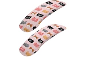 doginthehole Cute Cat Decor Office Chair Arm Covers Removable Chair Handle Protection Cover for Home Living Room Office Computer Chair Arm Rest Protectors Sleeves Replacement Covers Set of 2
