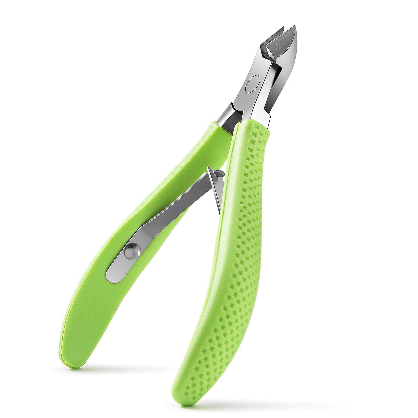 FVION Cuticle Cutters, Stainless Steel Cuticle Remover, Professional Pedicure Manicure Tool - 9mm Green