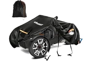 SRIMMIT Can Am Ryker Cover Waterproof,Upgraded Full Cover Compatible with Can-am Ryker Accessories 600/900/Sport/Rally Edition, Heavy Duty 420D Ryker Full Cover with Waterproof Strips,Rain Snow Protection