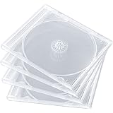 Maxtek Shatter Proof PP Jewel Case, 10.4 mm Standard Single Disc Clear CD Jewel Case with Clear Tray, 10 Pieces Pack.