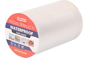 LFGUD 8" W X 32.8'L Waterproof Tape for Leaks Aluminum Butyl Tape with Adhesive for RV Repair, Glass Repairs, Air Mattress Patch, Window Caulking, Boat Sealing, Roof Patching