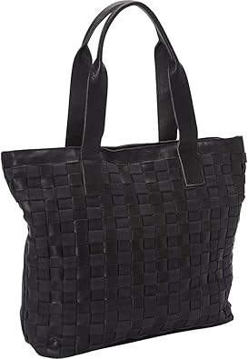 leather weave bag
