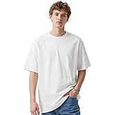 sanatty Men's Premium Short Sleeve T-Shirt, Loose Fit Design, 100% Cotton, Double-Sided Soft Touch