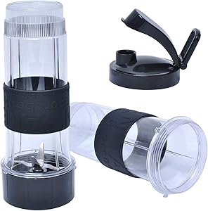 20 oz Tall Cup With Flip Top to Go Lid and Cross Blade Compatible with Magic Bullet 250W MB1001 Blender
