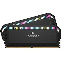 CORSAIR DOMINATOR PLATINUM RGB DDR5 RAM 32GB (2x16GB) 6400MHz CL32  