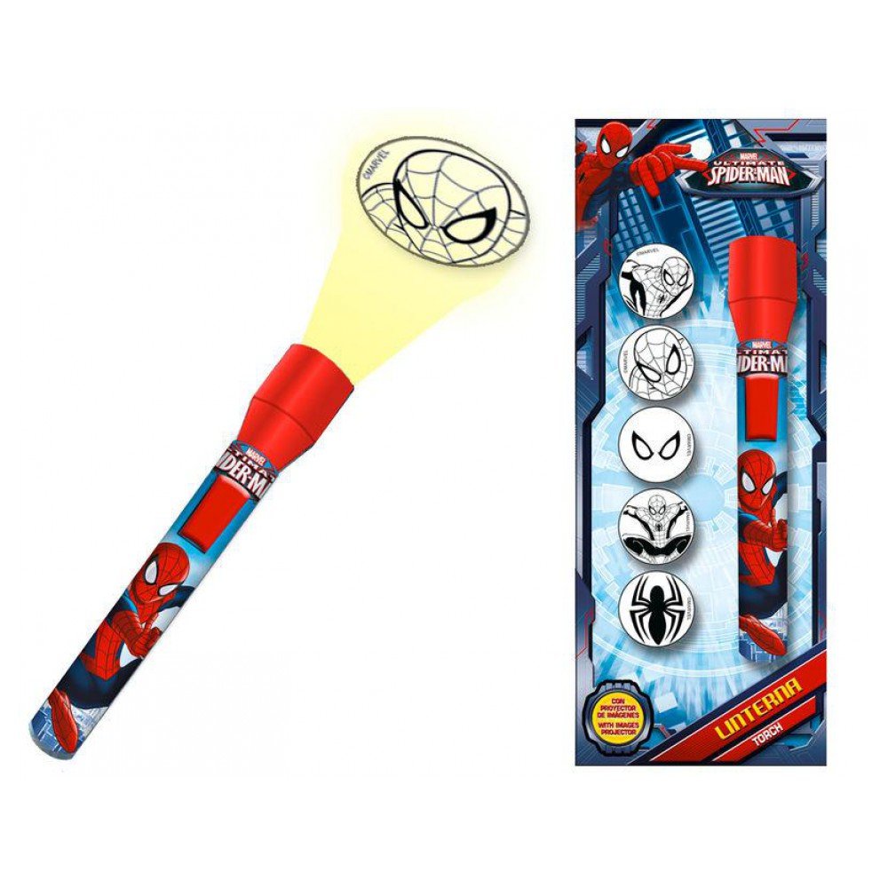 Linterna proyector Spider-Man Marvel: Amazon.es: Juguetes y juegos