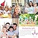 Unicorn Headband, 2 Pack Gold and Silver Glitter Ears with Flowers Unicorn Headbands for Party Decoration or Cosplay Costume
