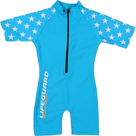 Smiling Shark Mädchen UV Schutz Badeanzug Sunsuit