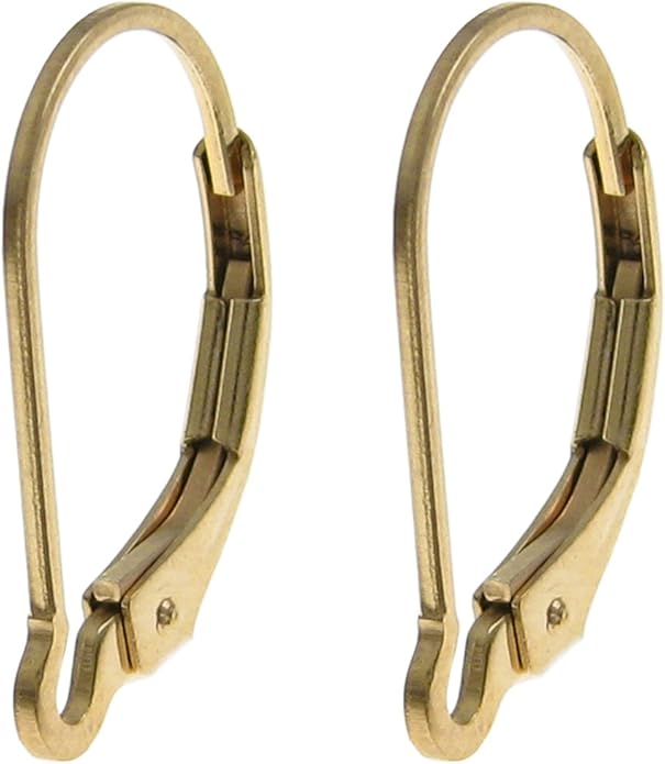 2 pcs 14k Gold Filled Interchangeable Leverback Earwires Lever Back Earring Connector / Findings