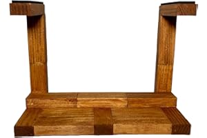 NATUHODE Wooden Trumpet Stand, Horizontal Trumpet Stand for All Trumpets, A Unique Gift for Trumpet Owners (wooden)