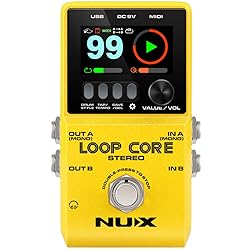 NUX Loop Core Stereo Guitar Looper Pedal, 6 hours