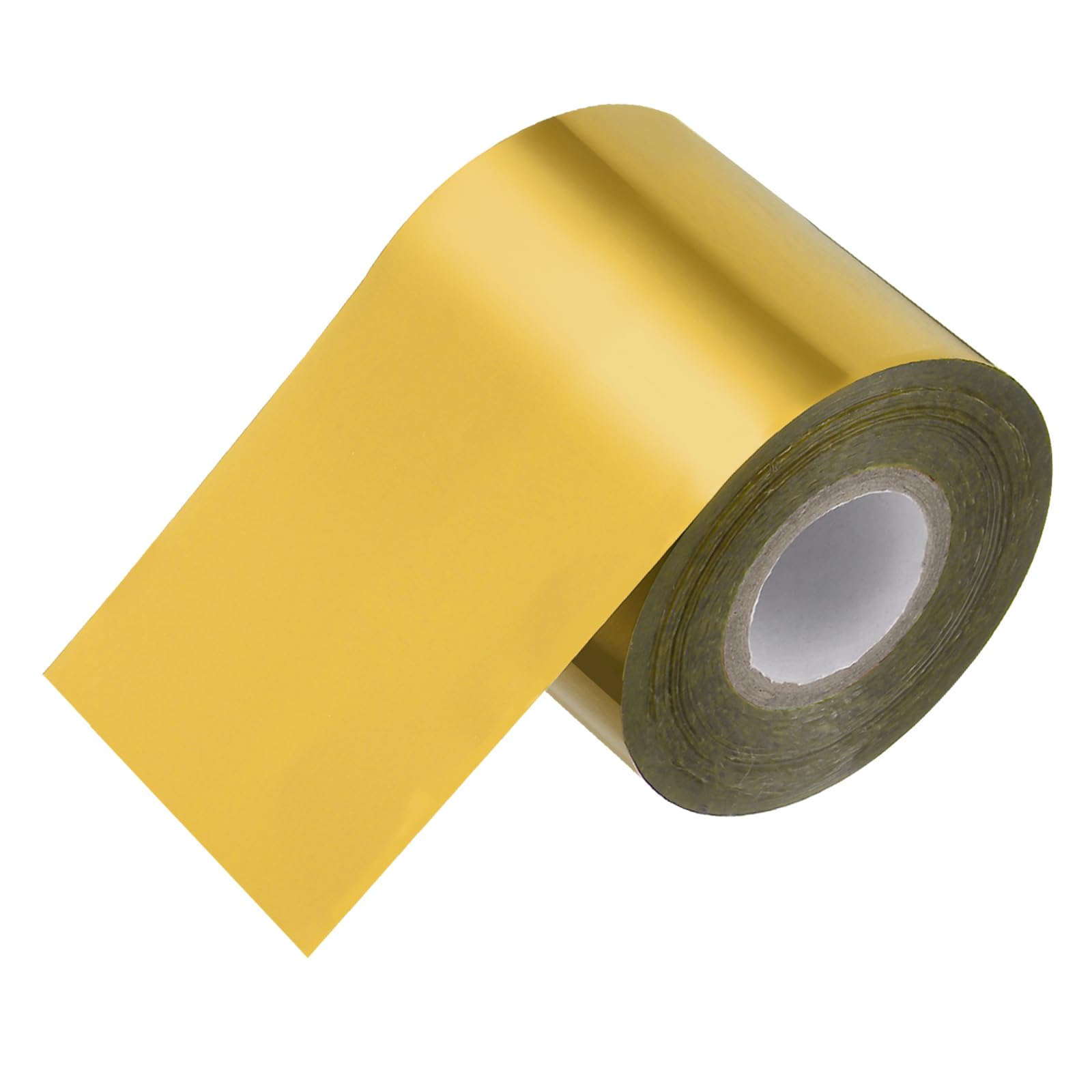 PATIKIL 2" x400Ft Hot Stamping Foil Paper, Heat Transfer Hot Stamping Paper Foil Roll for Leather DIY Logo Decor Craft Gift Package Scrapbook Card, Dark Gold