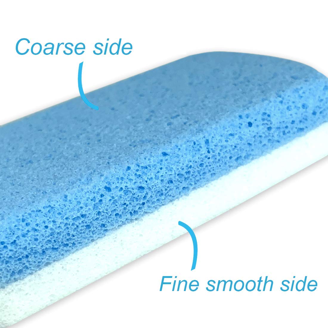 Double Sided Pumice Stone for Feet Hard Skin 100% Siliglass Callus Remover, Exfoliates Feet & Smooths Skin: Beauty