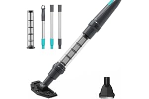 POOLMR Handheld Spa Hot Tub Vacuum- with 2 Brush Heads, 90 Mins Running Time