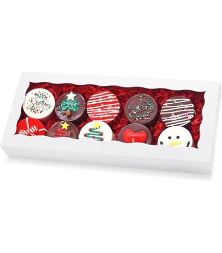 XINHPKGG 50pcs Cookie Boxes 4x4x2.5 Inch Bakery Boxes With Window Treat - View #12