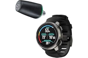 SUUNTO Ocean Dive Computer (Steel Black) + Tank Pod Combo, GPS Multisport Watch for Training, Underwater Route Tracking & Wireless Tank Pressure Monitor