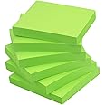 Early Buy Sticky Notes 3x3 Self-Stick Notes Green Color 6 Pads, 100 Sheets/Pad