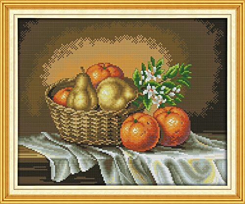 Aello Counted Cross Stitch, Fruits Basket - 14CT