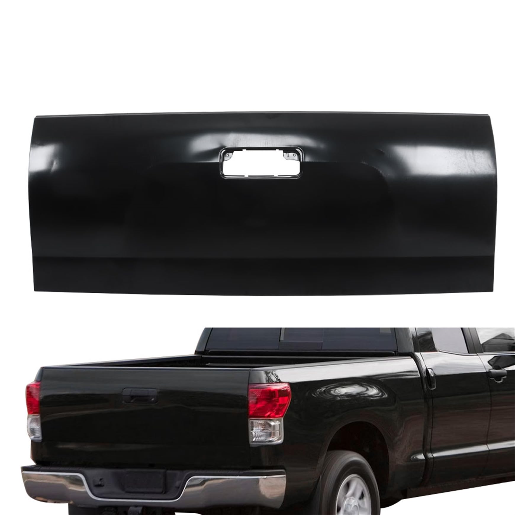 Photo 1 of Silscvtt Tailgate Tail Gate Sheel Black Primered Rear Replacement for Toyota Tundra Pickup 2007-2013 TO1900112 657000C072