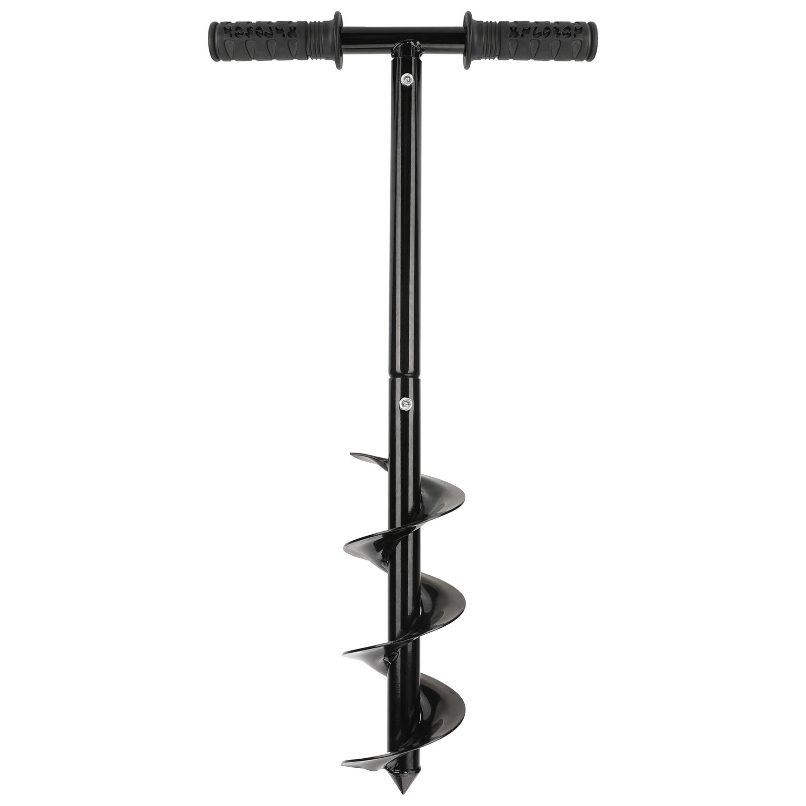 Aceshop Garden Auger Drill Bit Set, Earth Auger Drill with Non-Slip Handle Garden Auger Spiral Drill Rapid Planter Fence Post Auger for Planting Trees, Deep Cultivating, Seedlings, 10 x 60cm