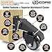 Premium Caster Wheels for Workbench, Heavy Duty Locking Casters Set of 4 (420lb), Durable Retractable Steel Swivel Wheel Casters, Castor Wheels, Castors, Caster Legs