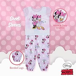Disney Girls' Baby Piece Loose-fit Pajama Set, Soft